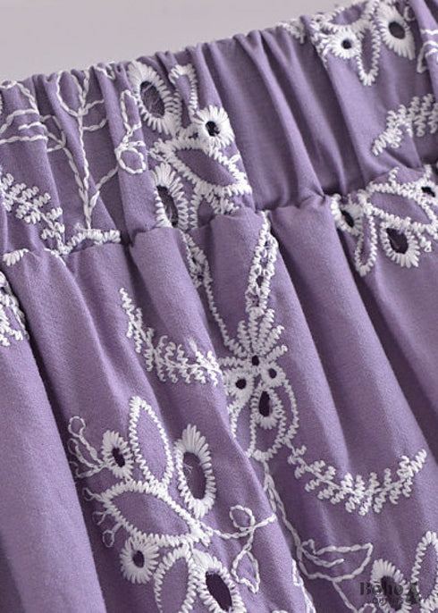 Boho Skirts in Mariana in Lace White, Purple and Black For Women